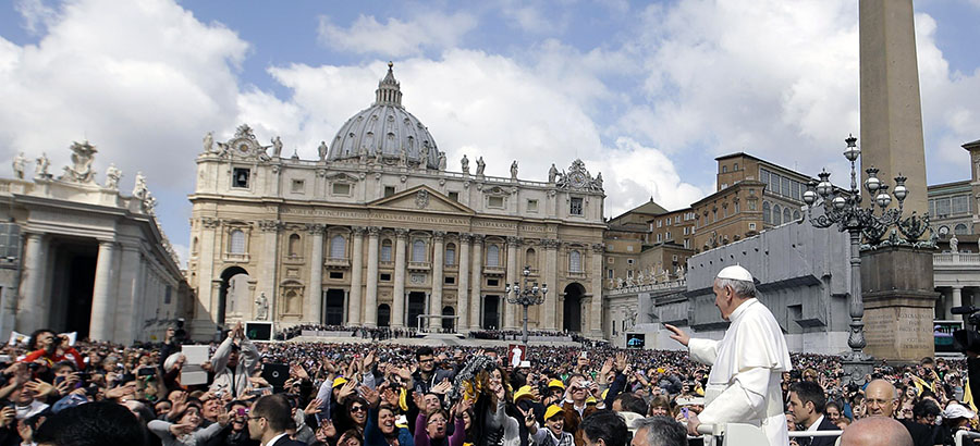 Francis Pope in St. Peter's Square